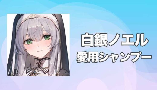 ホロライブ白銀ノエル(しろがねのえる)の愛用シャンプーまとめ